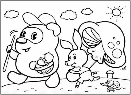 Раскраски для детей 5-6 лет мультфильмы