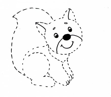 Рисование по контуру для детей