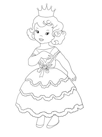 Раскраска кукла