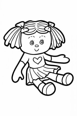 Раскраска кукла