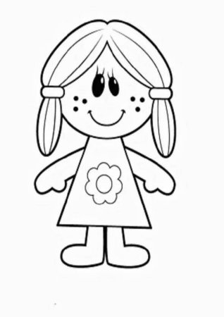 Раскраска кукла