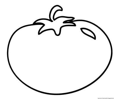 Рисунок помидора для детей