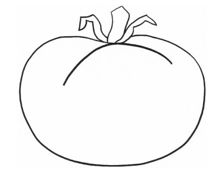 Раскраска Вкусный помидор