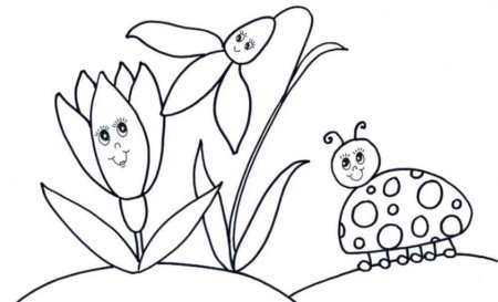 Весенние раскраски для детей