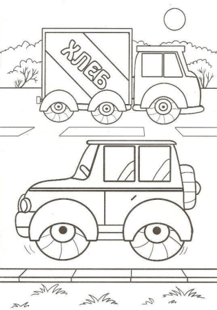 Раскраски для мальчиков транспорт