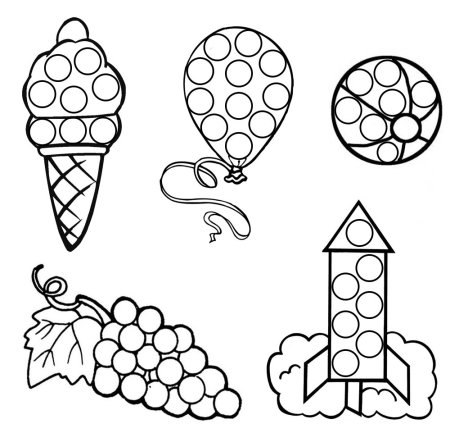 Раскраски для пальчиковых красок