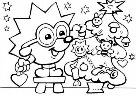 Раскраски Смешарики новый го
