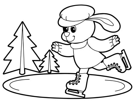 Зимние раскраски для детей