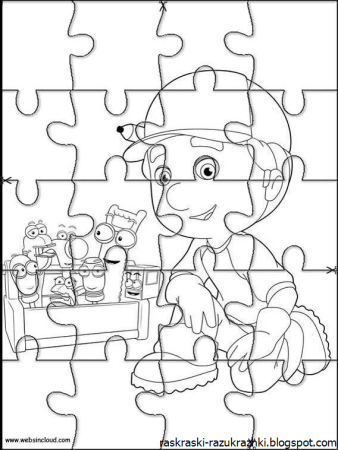 Паззлы раскраска