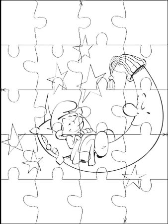 Пазлы для детей черно белые