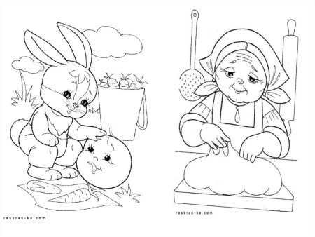 Раскраска "Колобок"