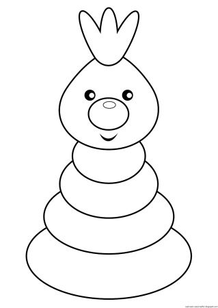 Пирамидка раскраска для детей