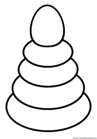 Пирамидка раскраска