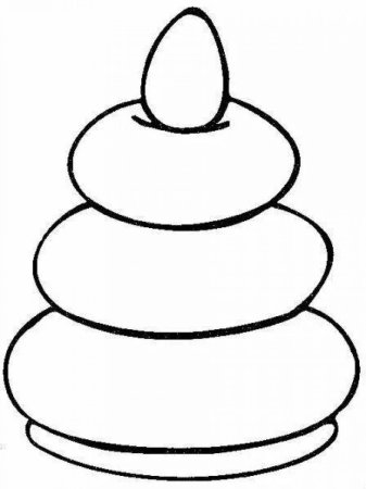 Пирамидка раскраска для детей