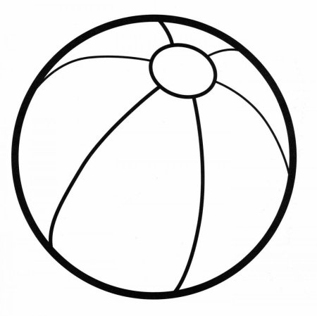 Мяч раскраска