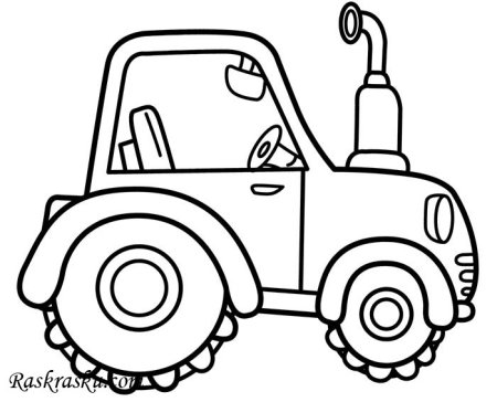 Раскраска машина для детей 2 лет
