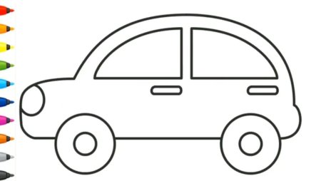 Рисунки для рисования для детей машинки