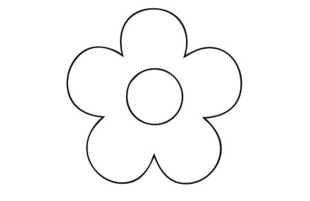 Цветы раскраска для детей