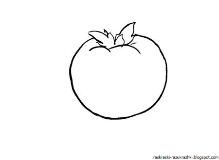 Раскраска овощи для детей 3-4 лет