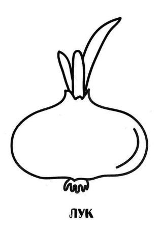 Лук раскраска для детей