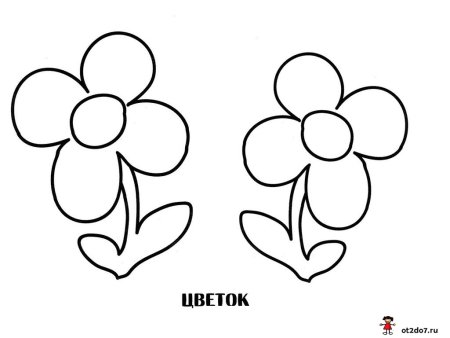 Цветы раскраска для детей