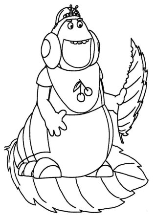 Лунтик раскраска Пупсень