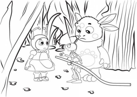 Раскраска Лунтик