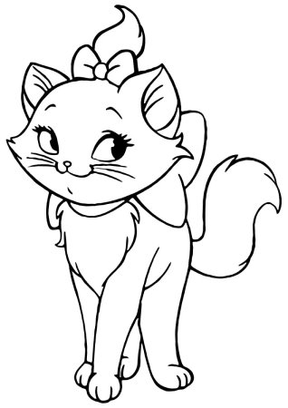 Раскраска. Котики