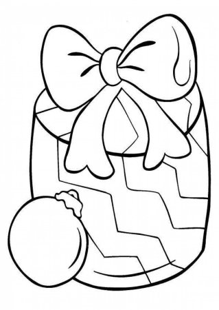 Раскраска новый год для детей 3-4