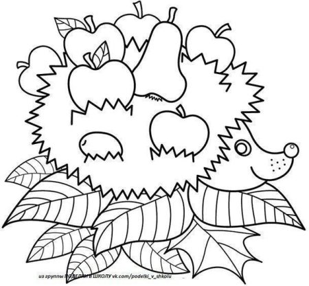 Раскраска осень для малышей