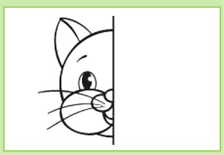 Раскраска дорисуй половинку