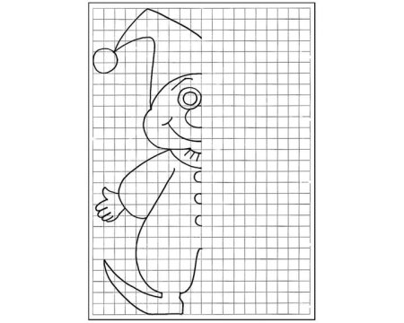 Дорисовать вторую половину рисунка