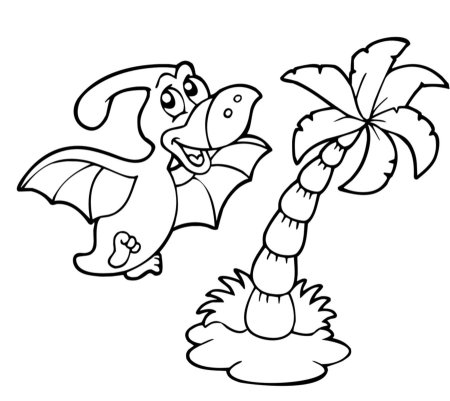 Раскраска динозавры для детей 3 лет