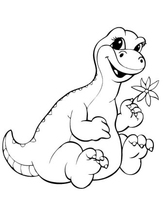 Раскраска "Динозаврики"