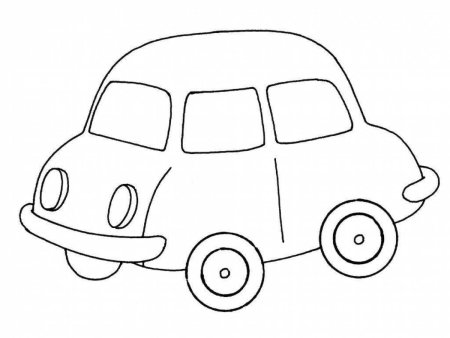 Раскраски для самых маленьких машинки