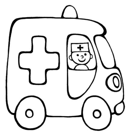 Машина раскраска для малышей