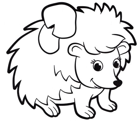 Раскраска Ёжик