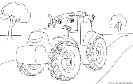 Raskraska для детей Traktor