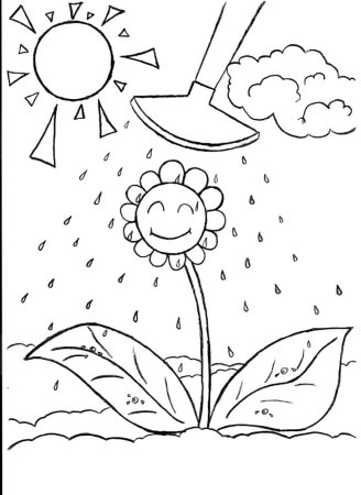 Раскраски для детей на тему лето