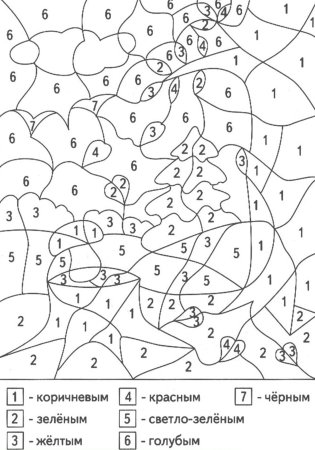 Математические раскраски для дошкольников