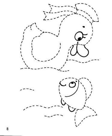 Раскраски прописи обводилки