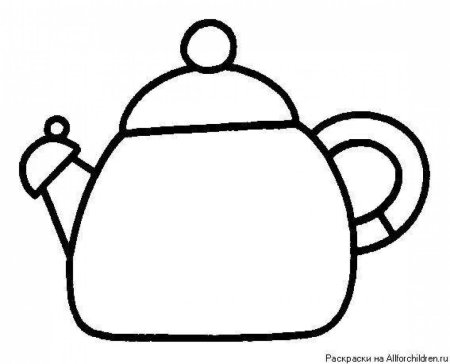 Посуда контур для детей