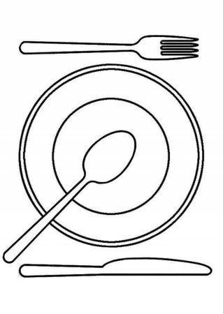 Посуда. Раскраска