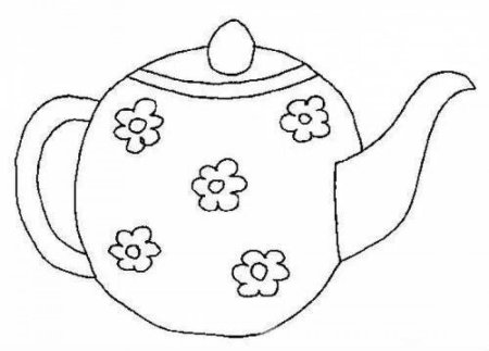 Раскраски для детей на тему посуда