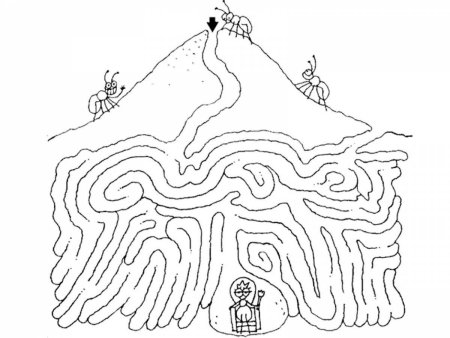 Раскраска Лабиринт
