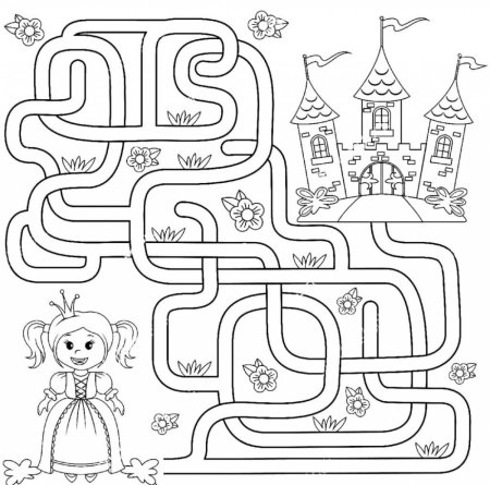 Лабиринты для детей чб