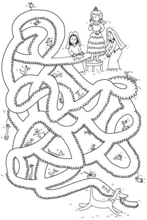 Задание для 5 лет Лабиринт