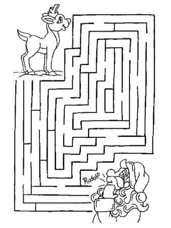 Раскраска Лабиринт