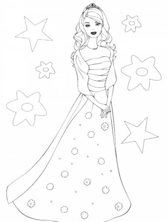 Раскраска. Барби
