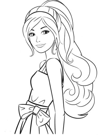 Раскраски для девочек Барби фашионистас